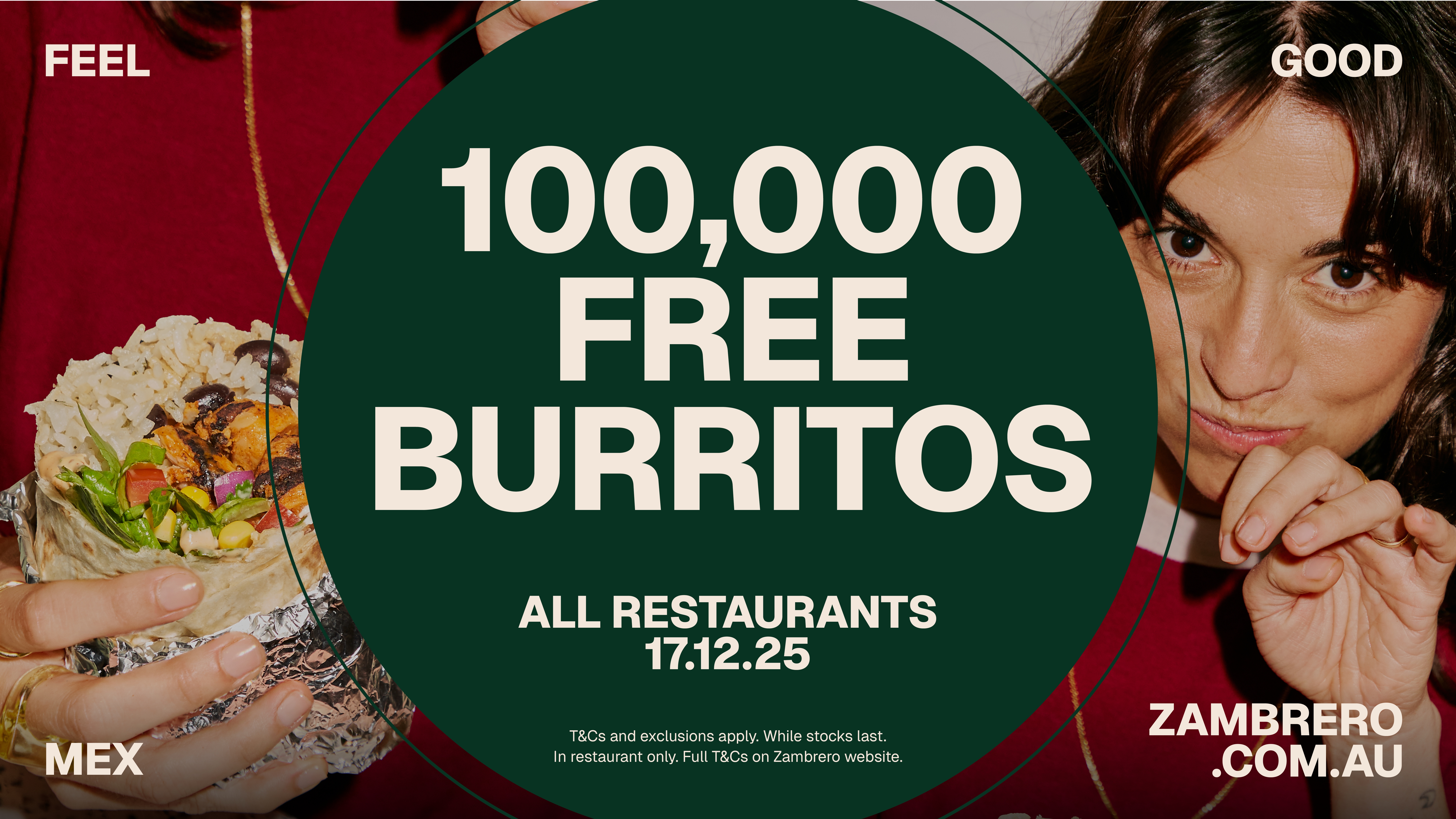 N25053 100000 Free Burritos 100 Million Meals PROMO